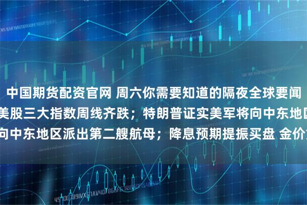 中國(guó)期貨配資官網(wǎng) 周六你需要知道的隔夜全球要聞：通脹降溫難抵AI憂(yōu)慮 美股三大指數(shù)周線(xiàn)齊跌；特朗普證實(shí)美軍將向中東地區(qū)派出第二艘航母；降息預(yù)期提振買(mǎi)盤(pán) 金價(jià)重新站上5000美元